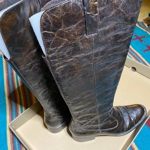 Børn Cheyenne Ginger Burnish Tall Boots Size 10 👢